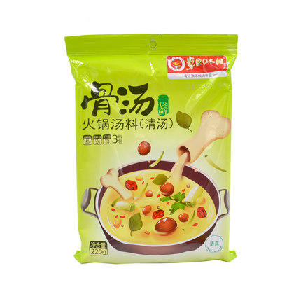 草原红太阳 骨汤火锅底料220g（清汤） 商品图0