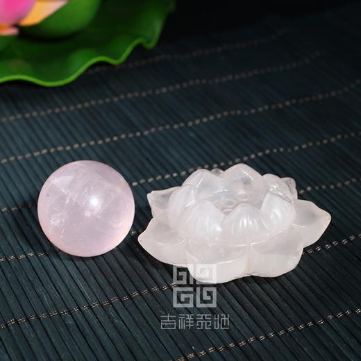 天然粉晶莲花座 商品图4
