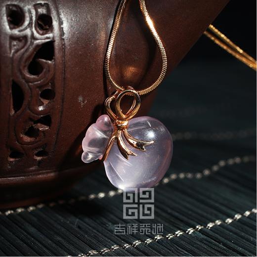 天然粉晶福袋镶嵌吊坠女款 送礼佳品 商品图3