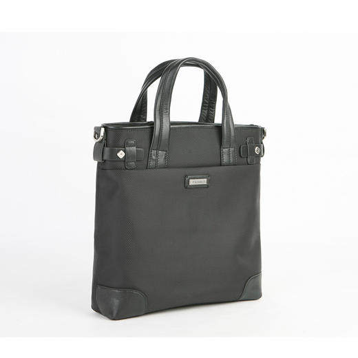 diplomat外交官牛皮竖式手拎休闲包dl11372黑色