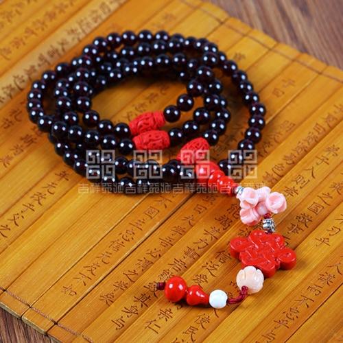 吉祥天地 天然水晶石榴石手链 商品图1