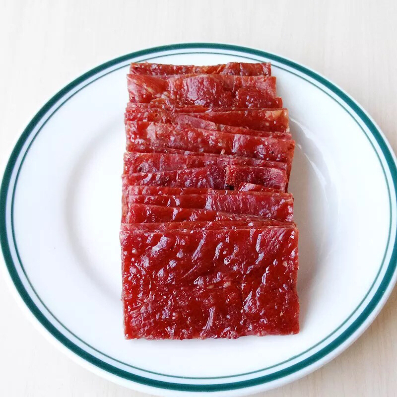 靖江特级双鱼牌猪肉脯500g厂家直销精致小正片装（2袋包邮）