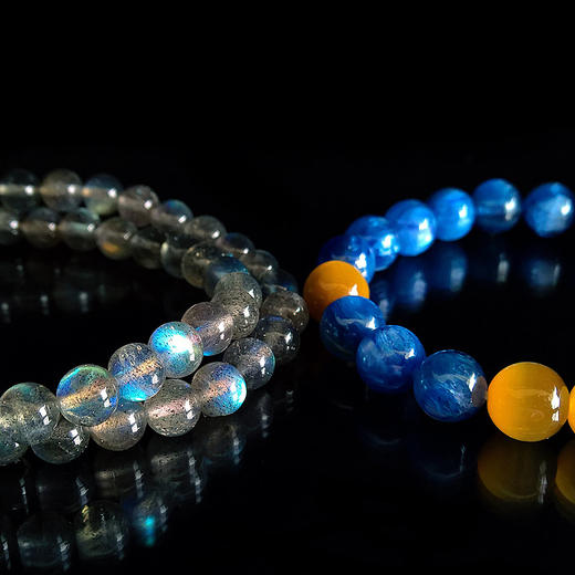 “一四文昌星”蓝晶石+月光石手链 商品图0