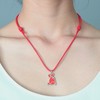 北京仓｜Alex Ball-Orange Rabbit-18K白金 钻石 项链（织物防水绳）［意大利设计师］ 商品缩略图2