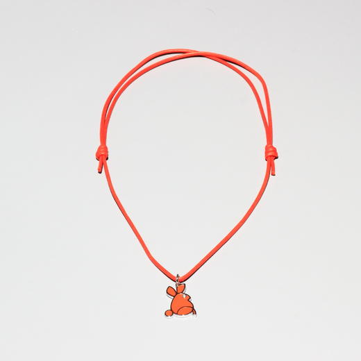 北京仓｜Alex Ball-Orange Rabbit-18K白金 钻石 项链（织物防水绳）［意大利设计师］ 商品图1
