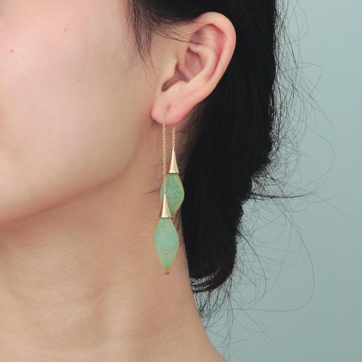 北京仓｜Vlum-Epineuse Double Vert d'eau-碧水绿 耳环［法国设计师］ 商品图1