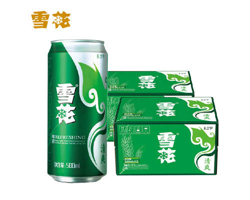 雪花啤酒清爽8度500ml*12听 商品图0