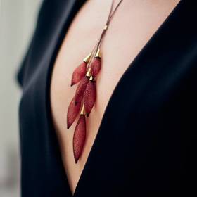 北京仓｜Vlum-Epineuse-Long collier Framboise 树莓红 项链［法国设计师］