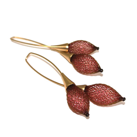 北京仓｜Vlum-Bourgeons-Grenat 石榴红 耳环［法国设计师］ 商品图1