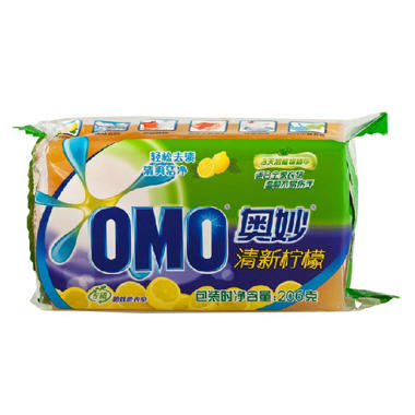 【奥妙】 洗衣皂超效清新柠檬206g
