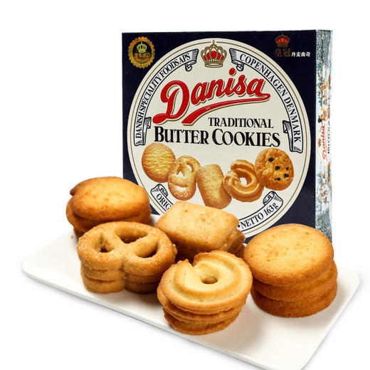 印尼进口皇冠丹麦曲奇饼干163g盒装 DANISA西式糕点饼干零食【有间保税进口】 商品图0