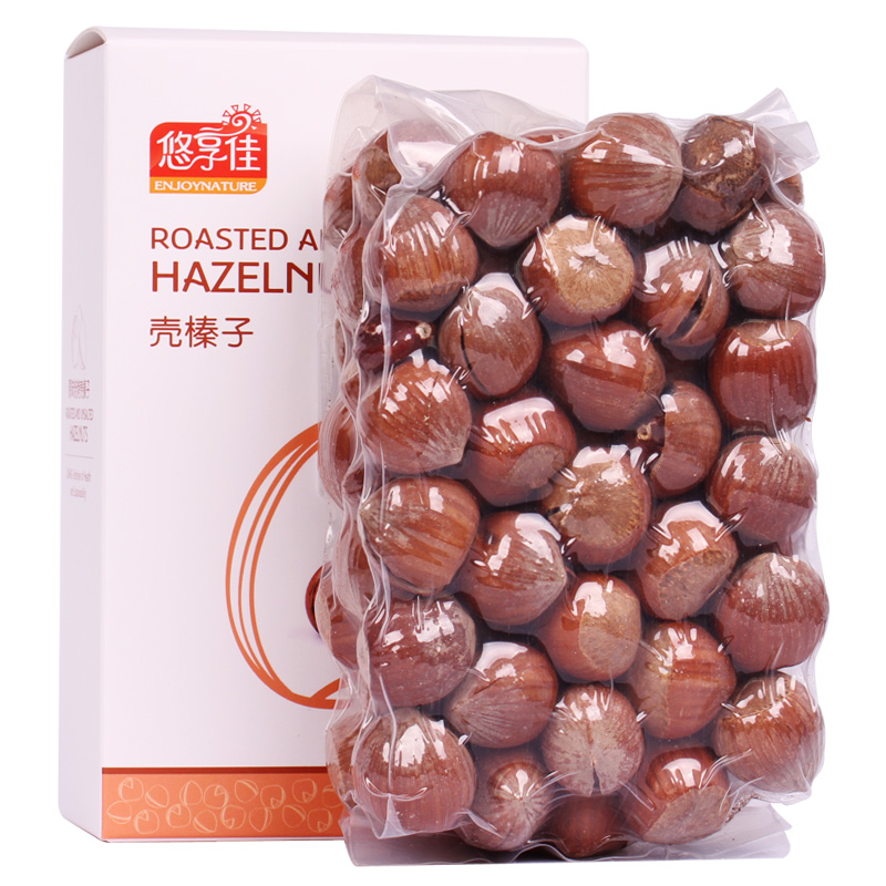 【悠享佳】开口笑大壳榛子300g美国原味熟干坚果儿童孕妇休闲零食壳薄