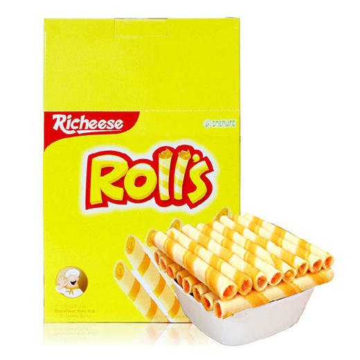 印尼进口丽芝士芝心棒奶酪夹心蛋卷两盒装 richeese rolls威化饼干零食【有间保税进口】 商品图0