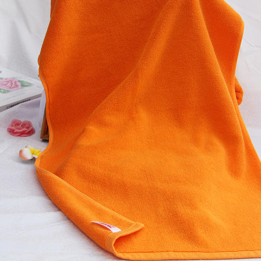 美丽芭芭纯棉加厚毛巾 （火疗可用）(橘色-300g-50cm*80cm） 商品图0