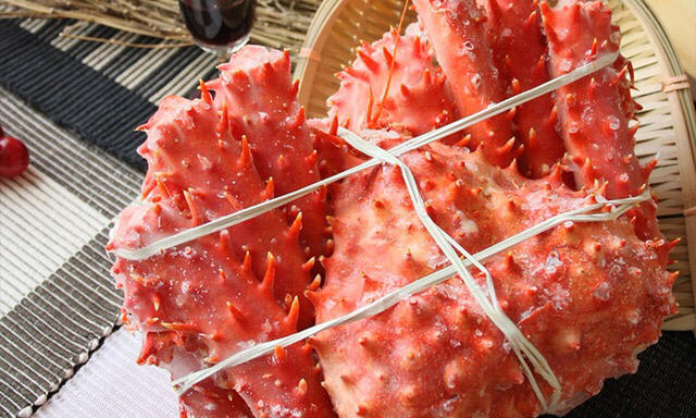 智利进口帝王蟹 鲜活熟冻冰鲜 智力熟冻帝王蟹一斤85元 一只2-3斤