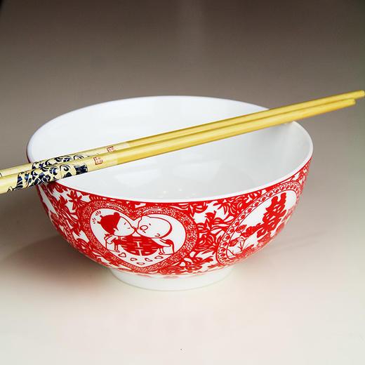 景德镇陶瓷 国瓷红叶 36头天长地久 商品图11