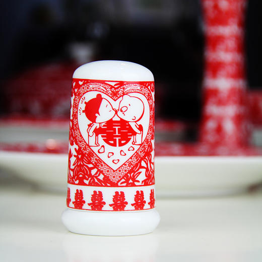 景德镇陶瓷 国瓷红叶 36头天长地久 商品图6