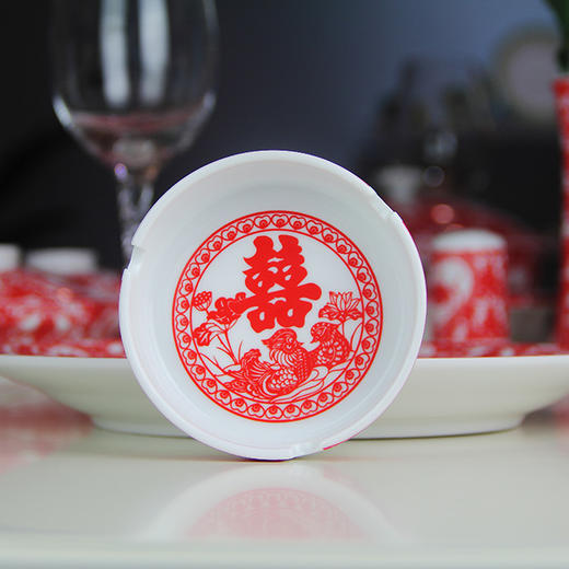 景德镇陶瓷 国瓷红叶 36头天长地久 商品图4