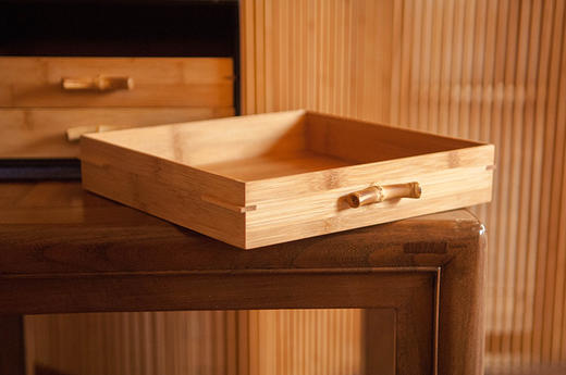 竹加 | 家居桌面多层抽屉式收纳盒普洱竹制抽屉柜 商品图3