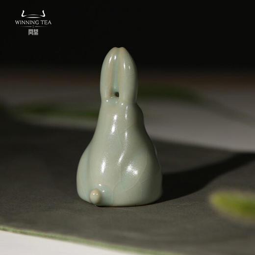 问鼎汝瓷天青立兔茶宠 商品图1