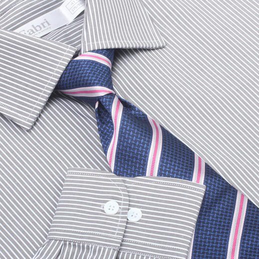 男士条纹系列英式/法式衬衫 商品图5