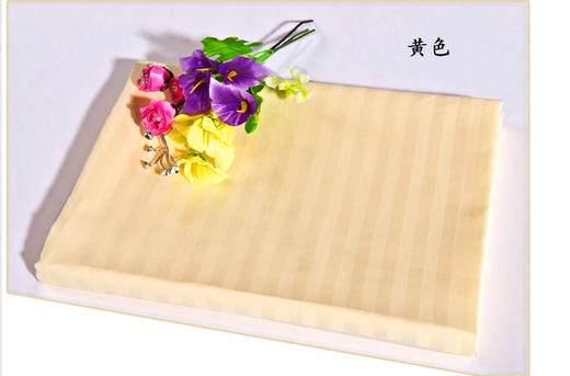 加密条纹床单米黄色 商品图0