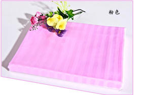 加密条纹床单粉色