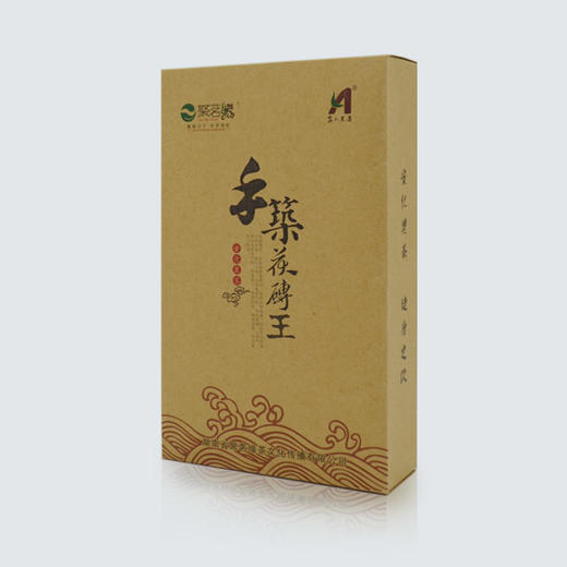 年货节｜安化黑茶·手筑茯砖王，2024年安化云台山大叶种原料手工筑制而成，金花茂盛，菌香馥郁，汤色橙红透亮，滋味醇厚饱满甜润，长期饮用有助调节三高及免疫力，规格1000g*1盒 商品图1