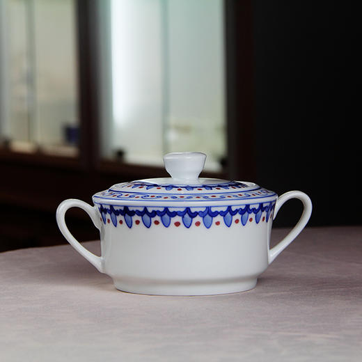 景德镇陶瓷 国瓷红叶 15头三叶草咖啡具 商品图4