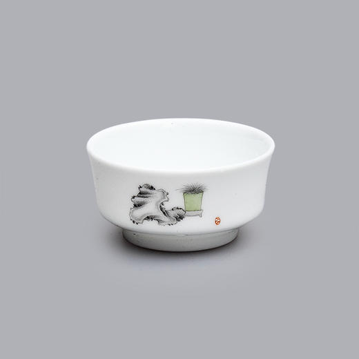 景德镇陶瓷 国瓷红叶 8头手工清新系列茶具高士对弈（冰月高硅玉瓷） 商品图12