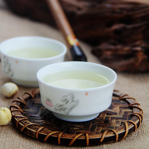 景德镇陶瓷 国瓷红叶 8头手工清新系列茶具高士对弈（冰月高硅玉瓷） 商品图2