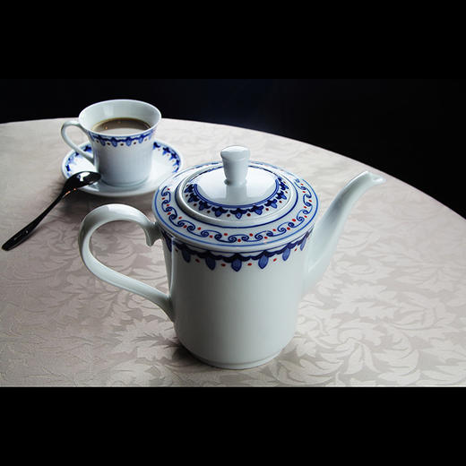 景德镇陶瓷 国瓷红叶 15头三叶草咖啡具 商品图5