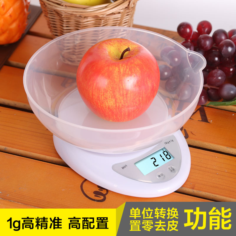 原始点姜秤厨房电子秤 迷你称带托盘背光 高精度 1kg/0.1g 3kg/0.1g 5kg/1g【多量程可选】