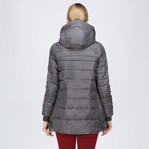 水淼新款秋冬外套大码女装胖mm显瘦羽绒服中长款加厚s14dq4058