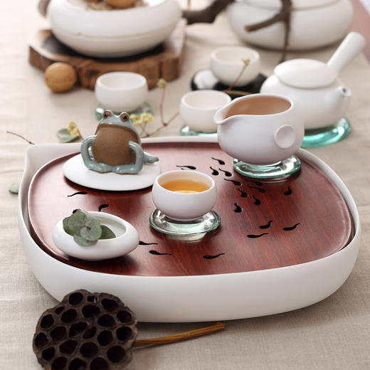 哲品家居 拾趣陶瓷功夫茶具套装一壶四杯子创意家用茶壶茶杯整套 商品图4