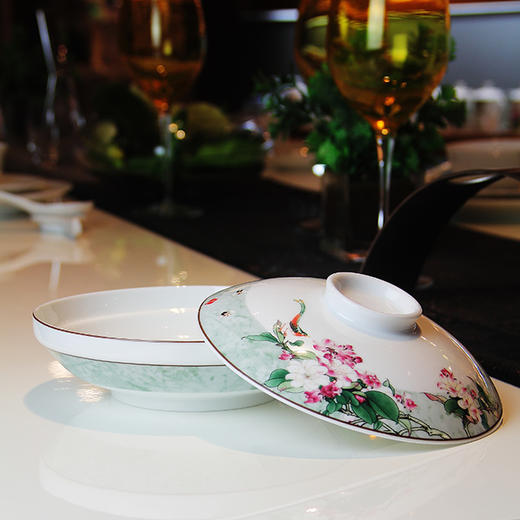 景德镇陶瓷 国瓷红叶 36头富贵海棠中餐具 商品图2