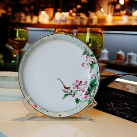 景德镇陶瓷 国瓷红叶 36头富贵海棠中餐具