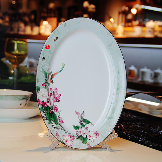 景德镇陶瓷 国瓷红叶 36头富贵海棠中餐具 商品图11