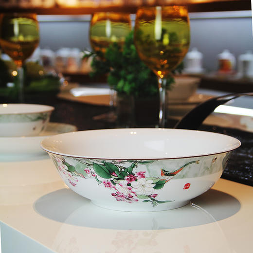 景德镇陶瓷 国瓷红叶 36头富贵海棠中餐具 商品图8