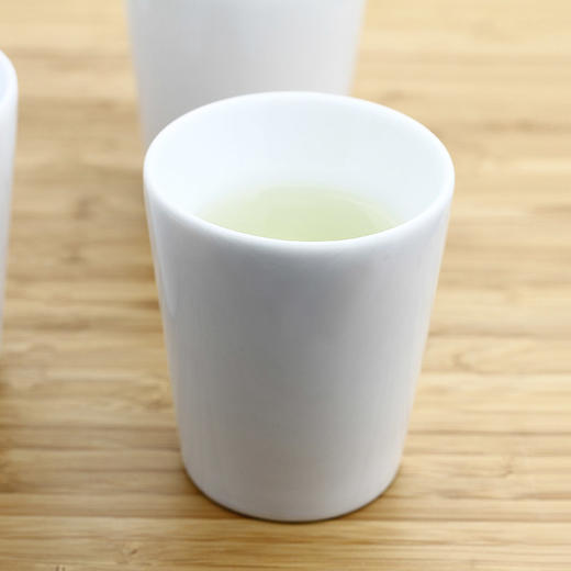 哲品陶瓷水杯茶杯品雅茶具配件白色亮光双层高温瓷杯150ml
