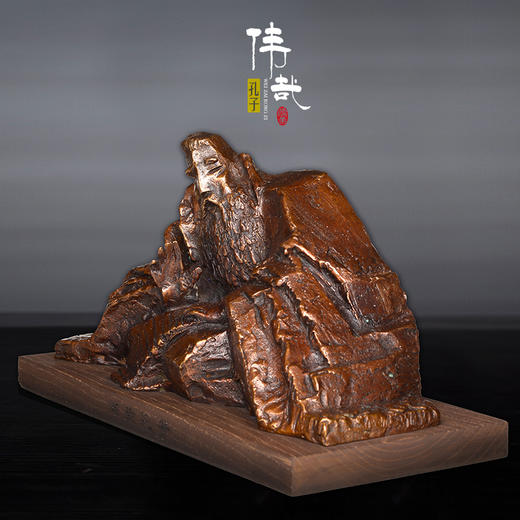 儒果孔子像-伟哉孔子    孔子讲学动态雕塑，气质巍峨，艺术原创 商品图1