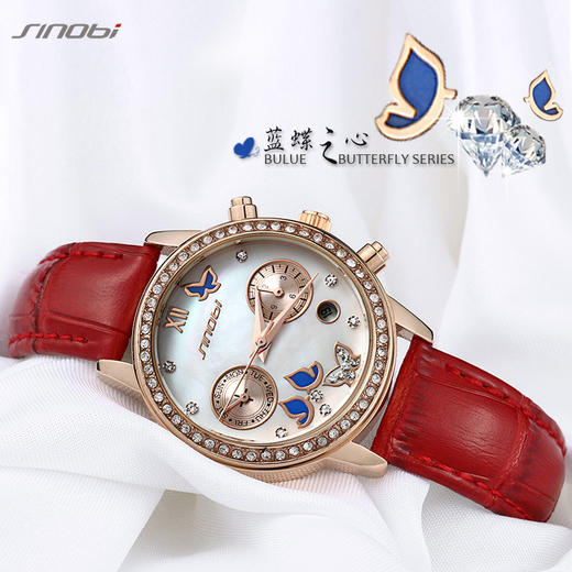 【手表】。时诺比 韩时尚潮流镶钻经典女士 手表女 防水石英表 学生手表 商品图1
