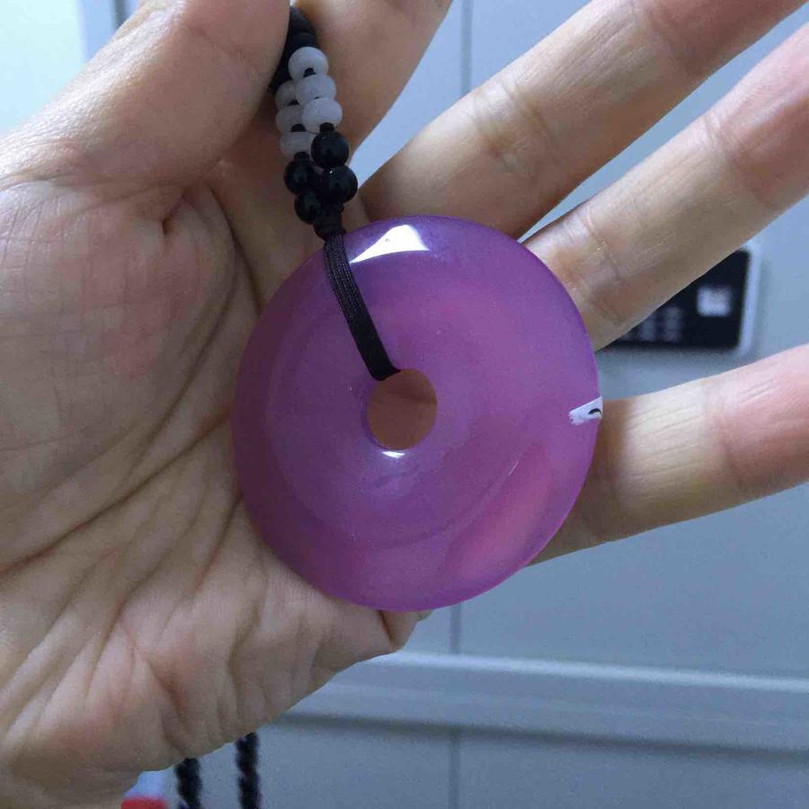紫玉髓平安扣