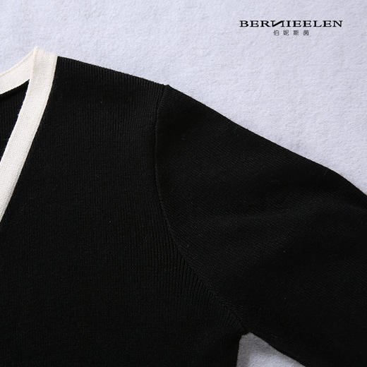 【伯妮斯茵】161E006--黑色针织衫--《梵高的花园》 商品图3