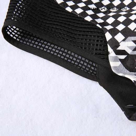 【伯妮斯茵】161S088--黑白连衣裙--花瓶里的五朵向日葵--《生命之美-梵高的花园》 商品图5