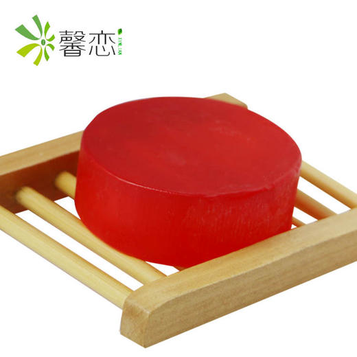 圆形红玫瑰手工皂 植物添加精油洁面皂  商品图1