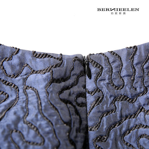 【伯妮斯茵】161S166--蓝色连衣裙--《梵高的花园》 商品图4