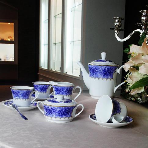15头咖啡具--蓝玫瑰 商品图0