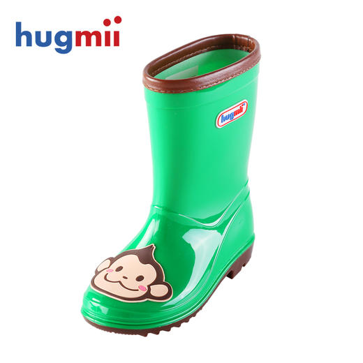 【特价售空不补】hugmii儿童雨鞋卡通贴片水鞋中筒 商品图3