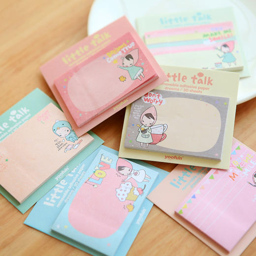 三年二班韩国文具可爱小红帽妞妞女孩n次贴便利贴便签本